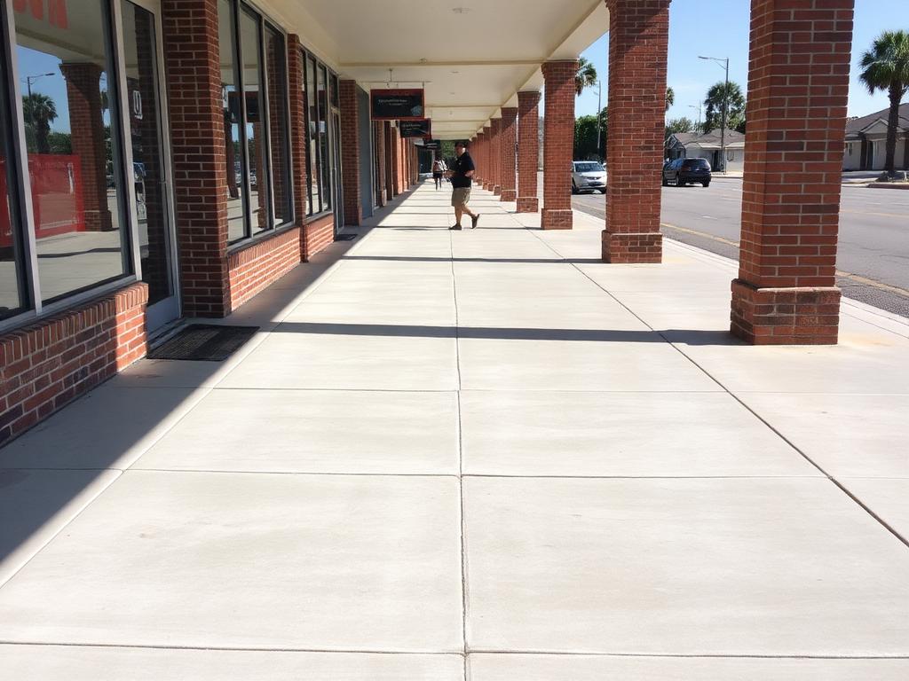 Storefront Sidewalk after cleaning
